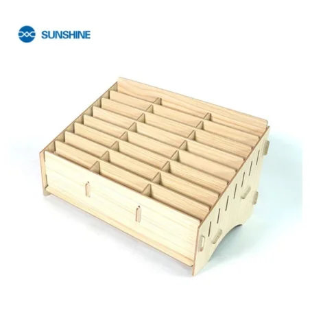 Sunshine Boîte de Rangement en Bois SS-001B – 24 Compartimes