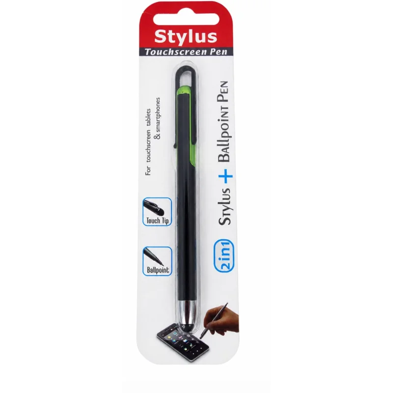 2-in-1 Stylus Stift Grün