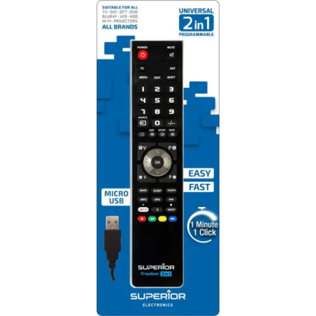 Télécommande universelle 2-en-1 USB-C – Superior SUPTUB002