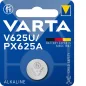 Pile bouton alcaline VARTA V625U/PX625A 1,5V