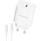 Xssive 25W USB-C Schnellladegerät mit C-C Kabel Weiß