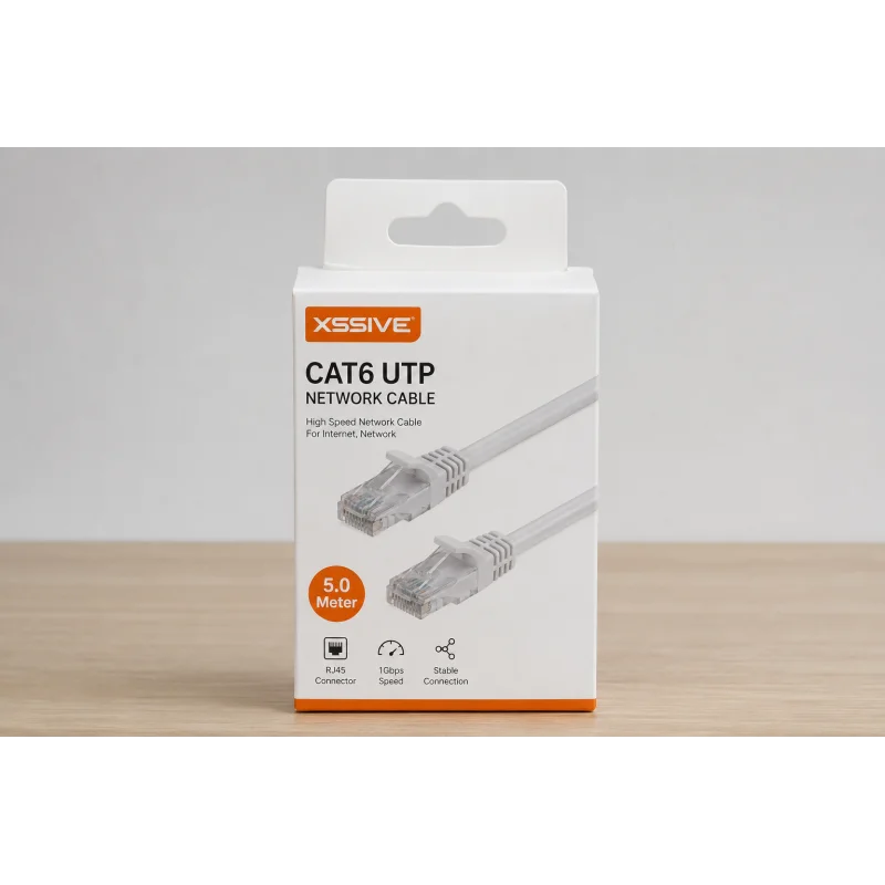 Xssive Cat.6 UTP Ethernet Kabel 5M Weiß