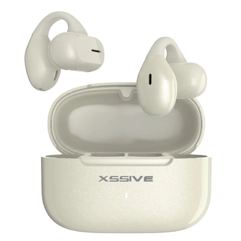 Xssive TWS Open Ear Clip XSS-CLIP-W – Cream/White