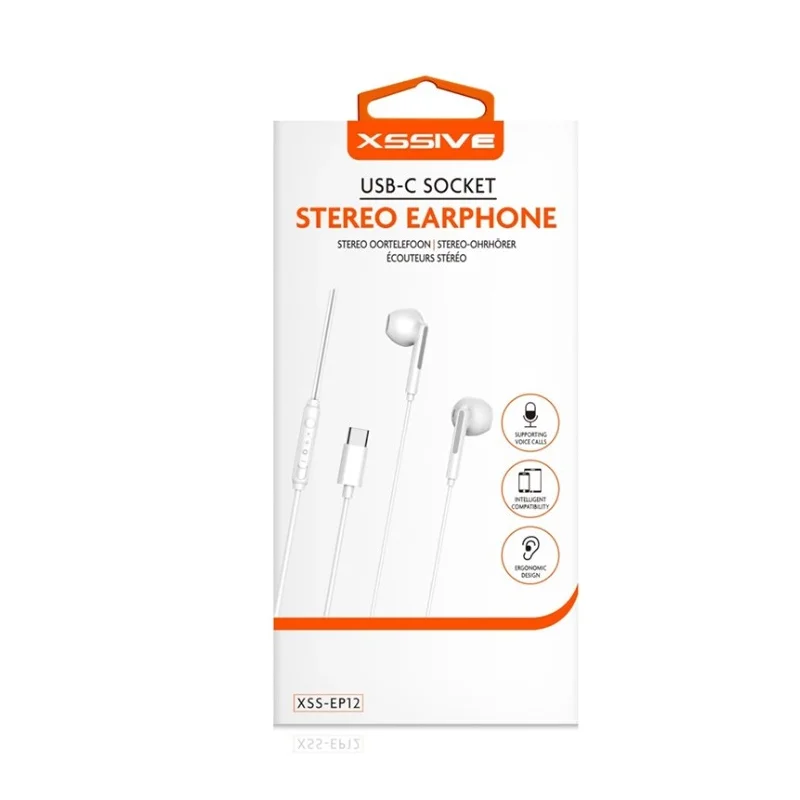 Xssive Stereo Headphones Type-C XSS-EP12 – White
