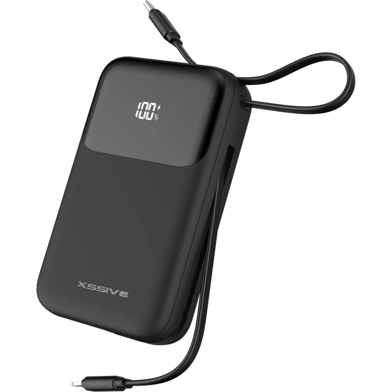 Powerbank Xssive 30W 20000mAh avec Câble Noir