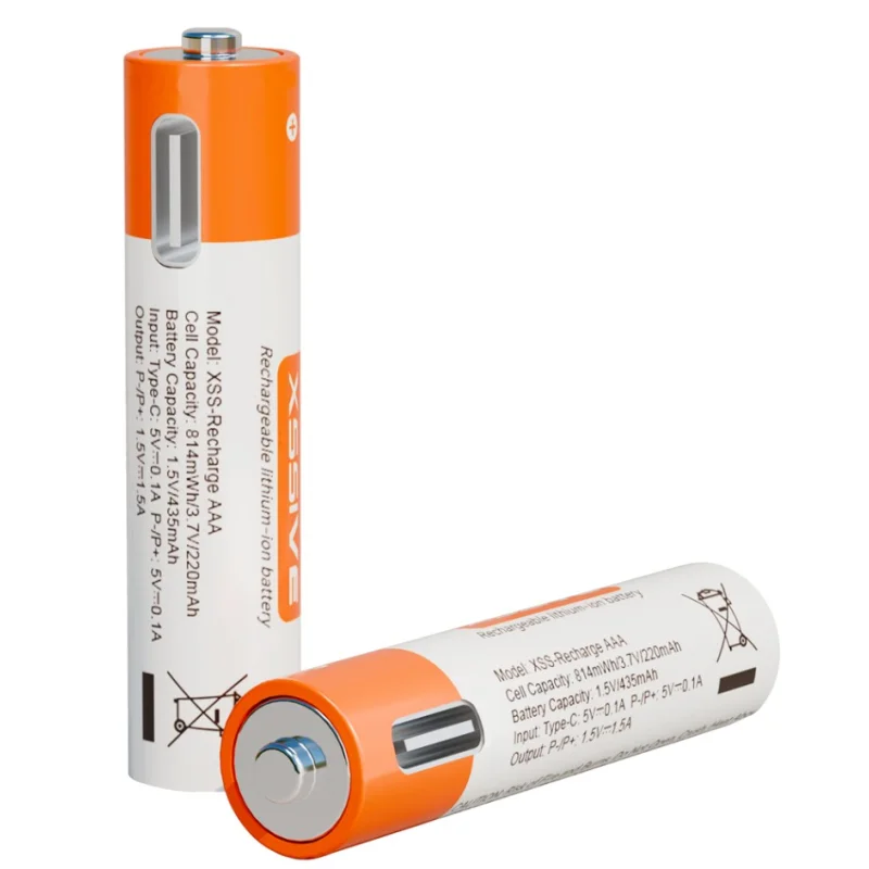 Xssive USB-C Rechargeable AAA Batteries 4pcs