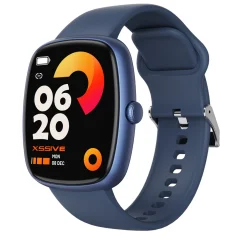 Xssive XSS-SW16BL Smartwatch Carré Bleu Silicone