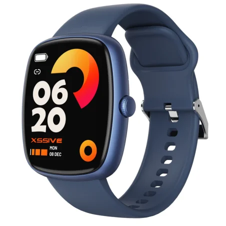 Xssive XSS-SW16BL Smartwatch Carré Bleu Silicone