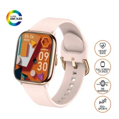 Smartwatch Super AMOLED 1,75" ecrã completo. Monitor de fre.