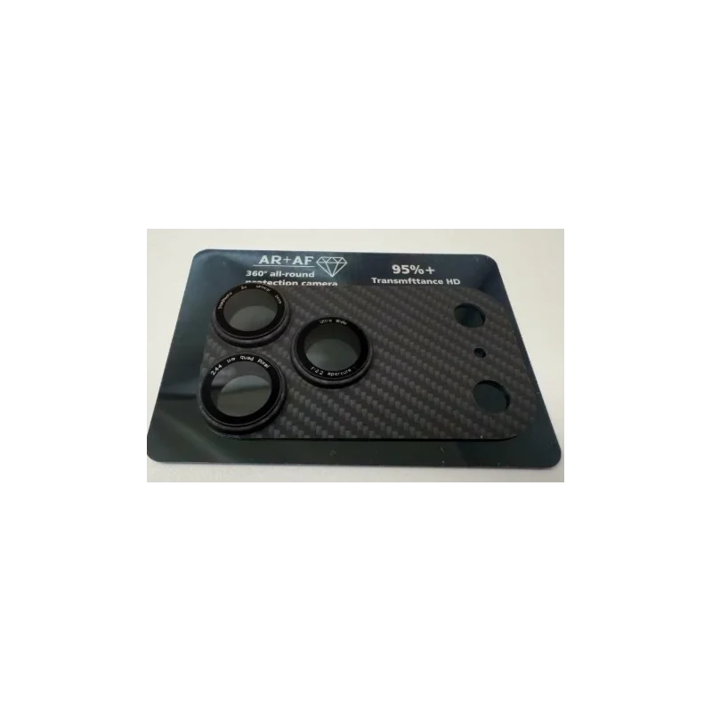 Carbon Camera Glass iPhone 17 Pro Preto