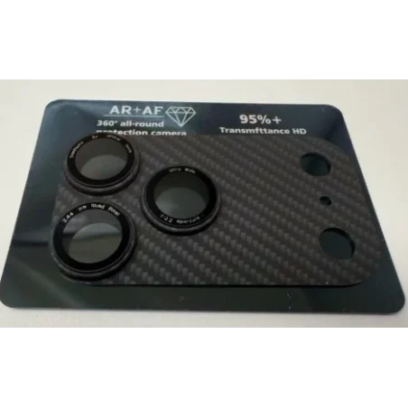 Carbon Camera Glass iPhone 17 Pro Preto