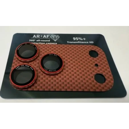 Carbon Camera Glass iPhone 17 Pro Red