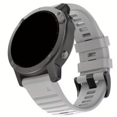 Pulseira Silicone Garmin Fenix 22mm - Cinza claro