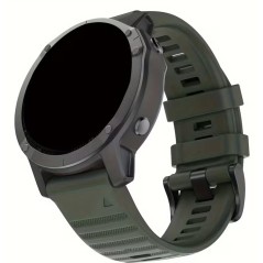 Bracelet silicone Garmin Fenix 22mm - Vert militaire
