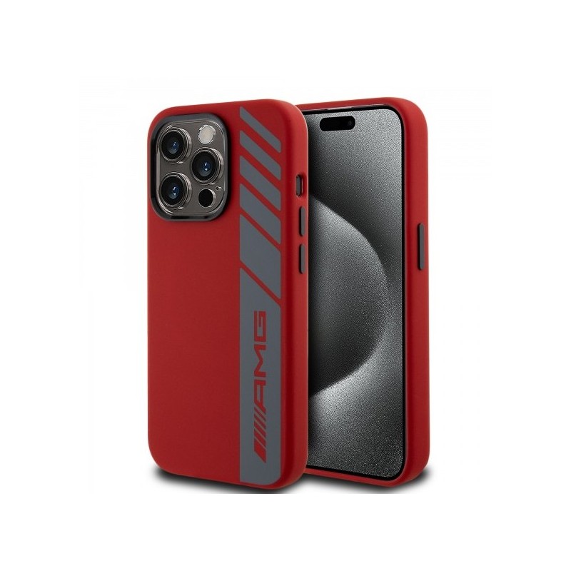 AMG HardCase MagSafe Silicone iPhone 15 Pro — Rouge