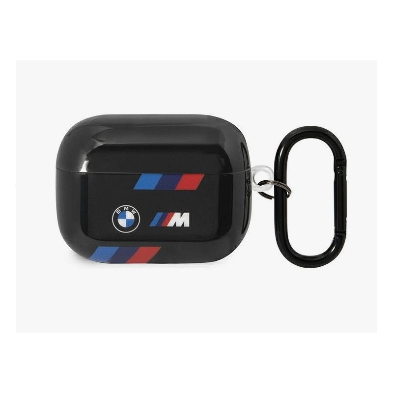 BMW Capa AirPods Pro 2 Tricolor — Preto