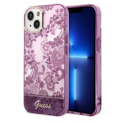 Guess Hülle iPhone 14 Plus / 15 Plus — 4G Pattern Script