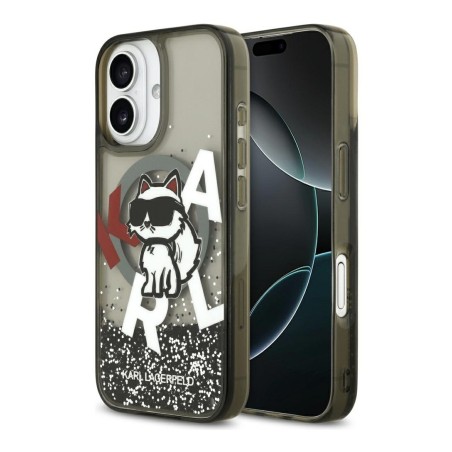 Karl Lagerfeld HardCase Liquid Glitter iPhone 17- Noir